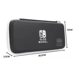 Case Capa Estojo De Transporte Para Nintendo Switch Oled - Preto