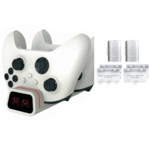 Carregador Xbox One Series S-led Indicador De Carregamento - Branco