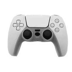 Capa de Silicone Lisa Para Controle Manete Ps5 - branco