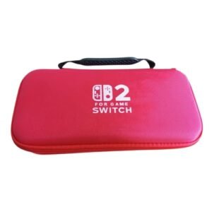 Estojo de transporte compatível com Switch 2 - Para console e acessórios Bolsa rígida portátil - Vermelho