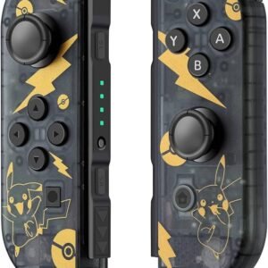 Controle Joystick Sem Fio Nintendo Switch Joy-con (l)/(r) Sem a Alça do Joy-Con. - Preto Pikachu