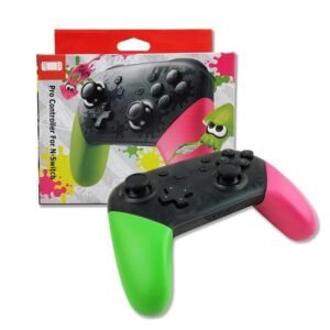 Controle Switch, Pro, Sem Fio, Vibração HD, Controle de Movimento, Funcionalidade Embutida - Rosa e Verde