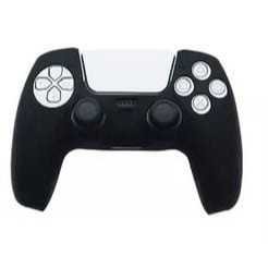Capa de Silicone Lisa Para Controle Manete Ps5 - preto