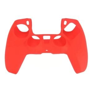 Capa de Silicone Lisa Para Controle Manete Ps5 - Vermelho
