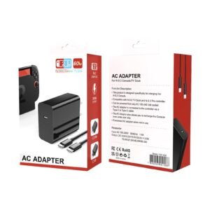 Carregador USB-C de 60W compatível com Switch 2