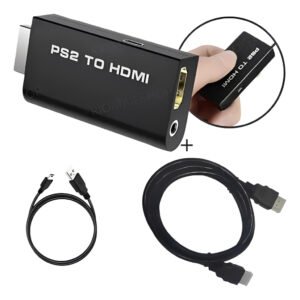 Kit Cabo HDMI 1m + Adaptador Para Ps2 Av Para HDMI